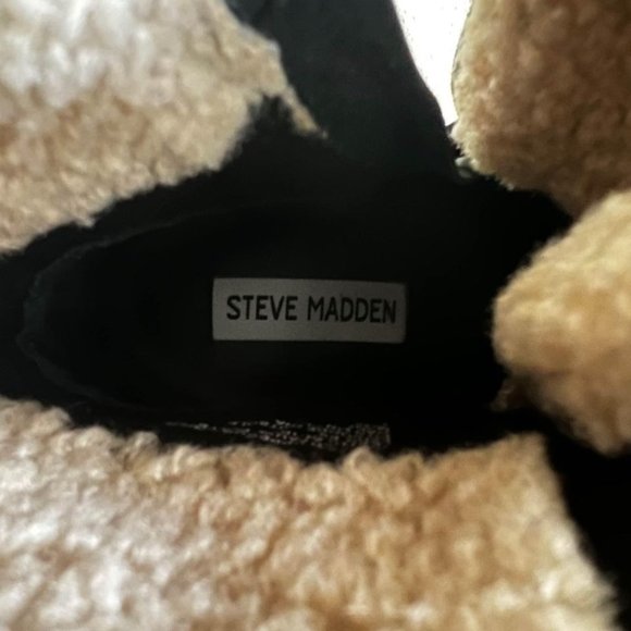 Steve Madden Bundle Up Block Heel Platform Boots 10 - Picture 7 of 8